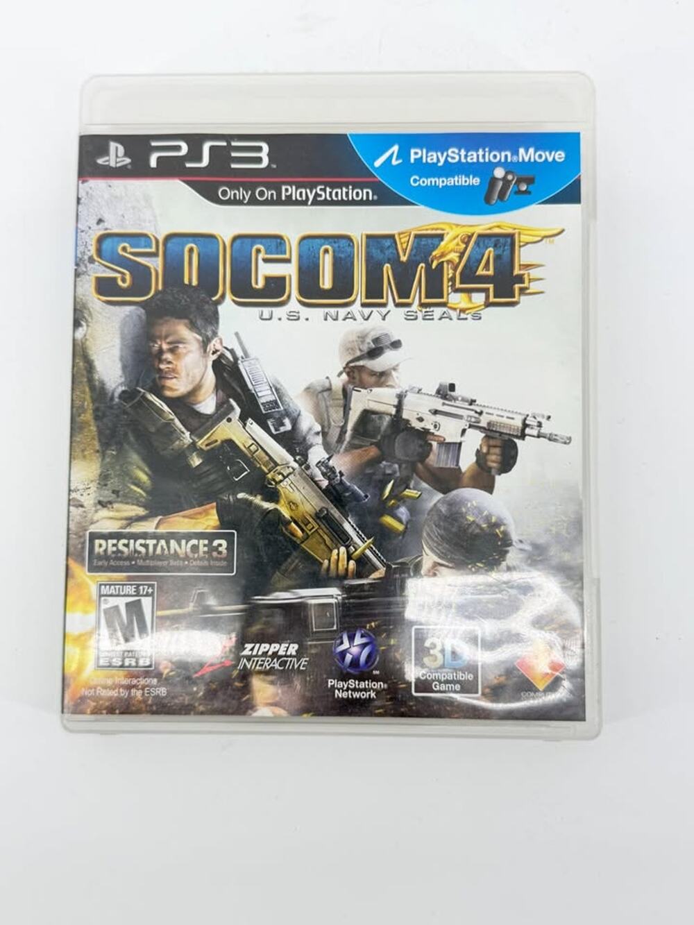 SOCOM 4: U.S. Navy SEALS Sony PlayStation 3, PS3 Game 2011 Complete